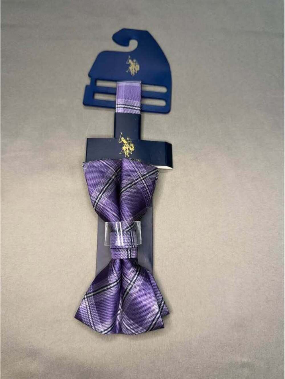 U.S. Polo Assn. Purple Plaid Bow Tie